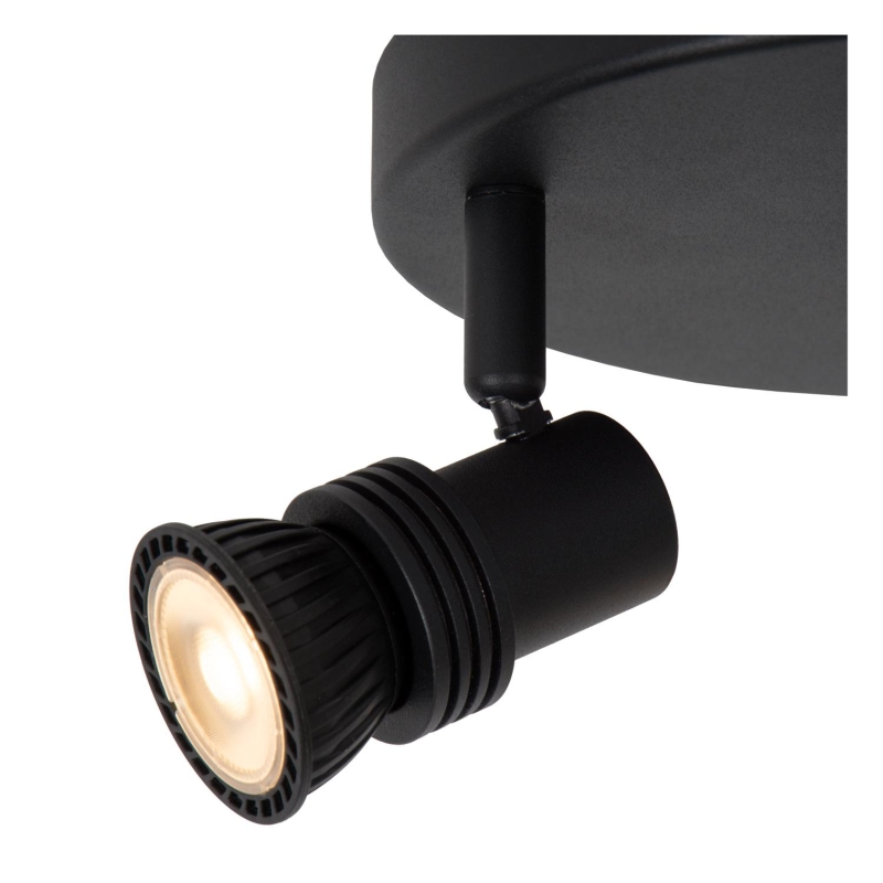 Lucide KIANTI - Ceiling spotlight - Ø 21 cm - 3xGU10 - Black